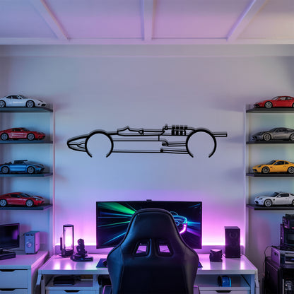 1962 Type 25 F1 - Grand Prix-Style Racing Car Silhouette - Minimalist Metal Wall Art - Laser-Cut Steel Decor