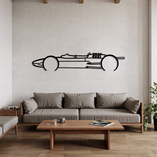 1962 Type 25 F1 - Grand Prix-Style Racing Car Silhouette - Minimalist Metal Wall Art - Laser-Cut Steel Decor