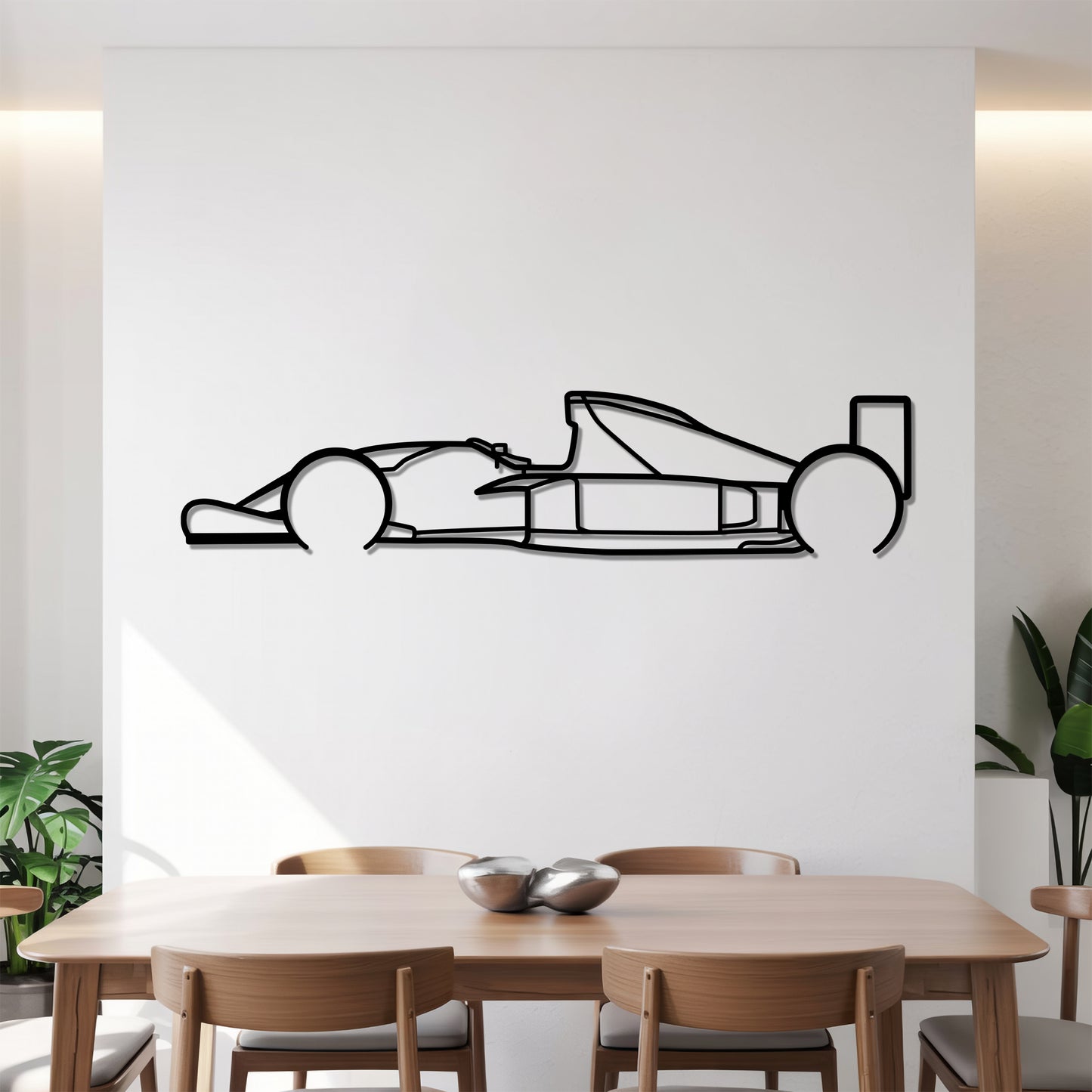 1992 FW14B F1 - Grand Prix-Style Racing Car Silhouette - Minimalist Metal Wall Art - Laser-Cut Steel Decor
