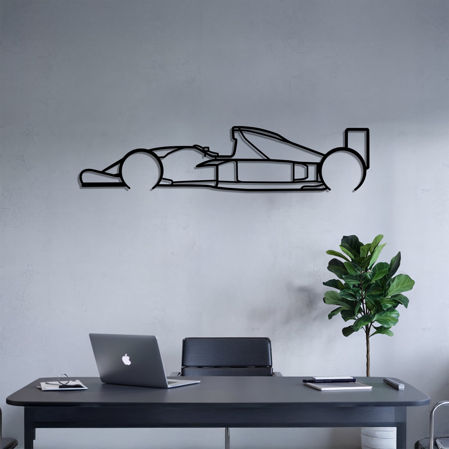 1992 FW14B F1 - Grand Prix-Style Racing Car Silhouette - Minimalist Metal Wall Art - Laser-Cut Steel Decor