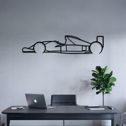1992 FW14B F1 - Grand Prix-Style Racing Car Silhouette - Minimalist Metal Wall Art - Laser-Cut Steel Decor