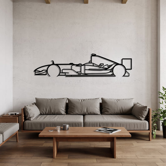 F2004 V10 F1 - Grand Prix-Style Racing Car Silhouette - Minimalist Metal Wall Art - Laser-Cut Steel Decor