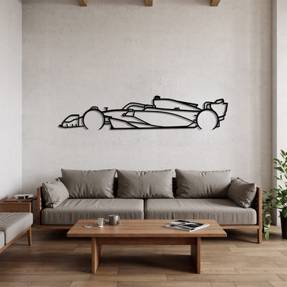 2022 RB18 F1 - Grand Prix-Style Racing Car Silhouette - Minimalist Metal Wall Art - Laser-Cut Steel Decor