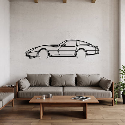 Corvette C3 Detailed - Car Metal Silhouette Wall Art - Car Enthusiast Gift - Laser-cut Garage Decor