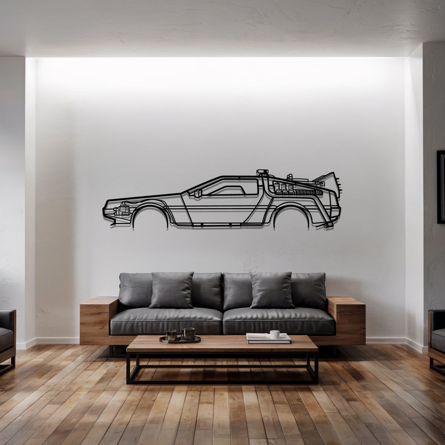 DMC-12 back to the future - Metal Wall Art