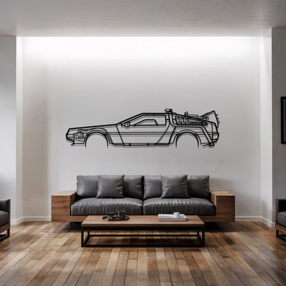 DMC-12 back to the future - Metal Wall Art