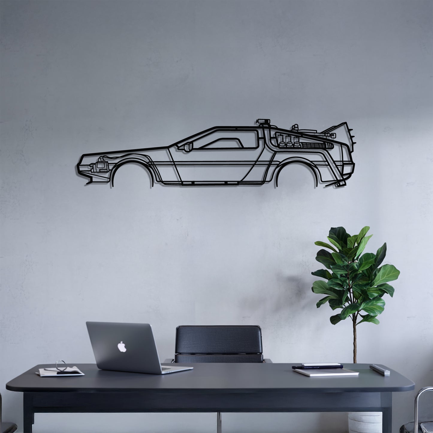 DMC-12 back to the future - Metal Wall Art