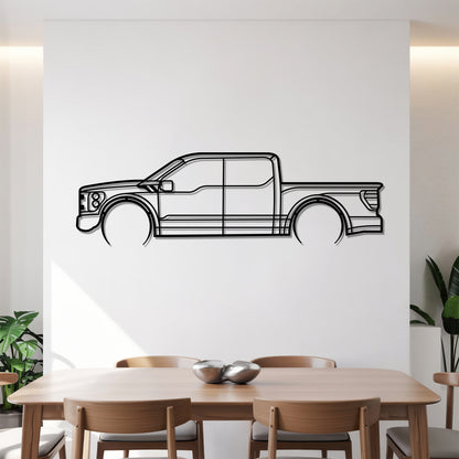 F150 Raptor Detailed - Car Metal Silhouette Wall Art - Car Enthusiast Gift - Laser-cut Garage Decor