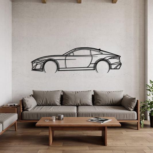 F-type Detailed - Car Metal Silhouette Wall Art - Car Enthusiast Gift - Laser-cut Garage Decor