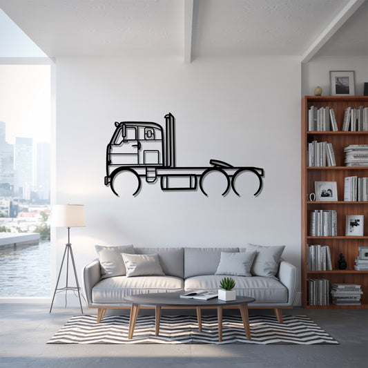 Emeryville DCO-405 1963 - Semi Truck Metal Silhouette Wall Art - Truckers Gift - CDL Office Decor