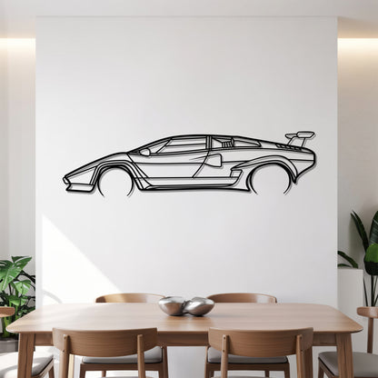 Countach Detailed - Car Metal Silhouette Wall Art - Car Enthusiast Gift - Laser-cut Garage Decor