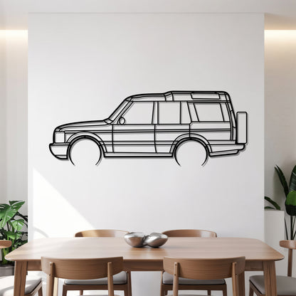 Discovery II Detailed - Car Metal Silhouette Wall Art - Car Enthusiast Gift - Laser-cut Garage Decor