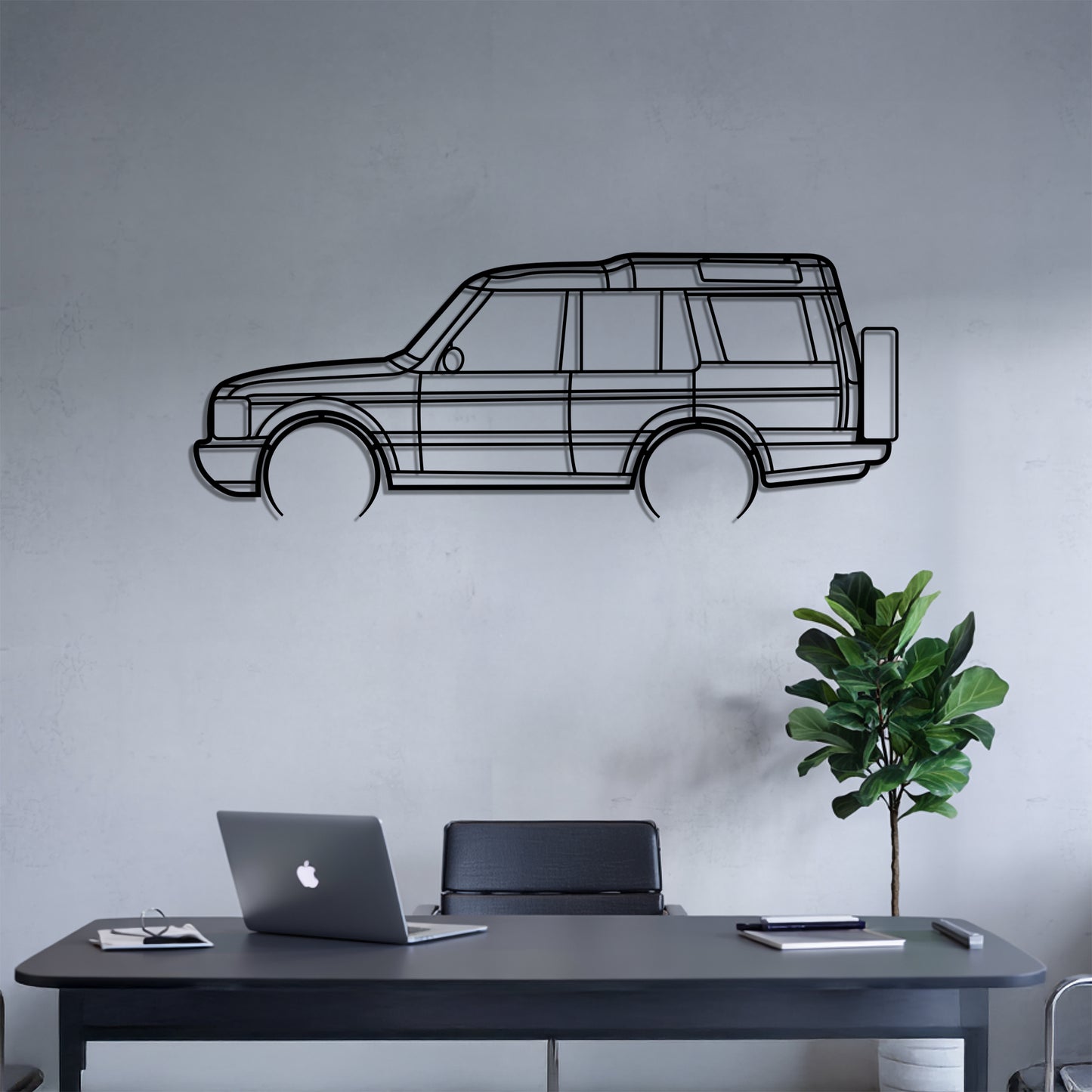 Discovery II Detailed - Car Metal Silhouette Wall Art - Car Enthusiast Gift - Laser-cut Garage Decor