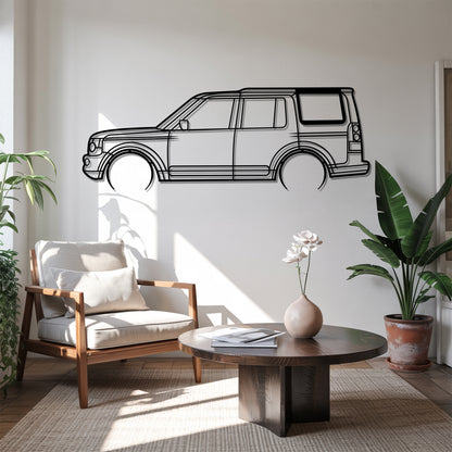Discovery IV Detailed - Car Metal Silhouette Wall Art - Car Enthusiast Gift - Laser-cut Garage Decor