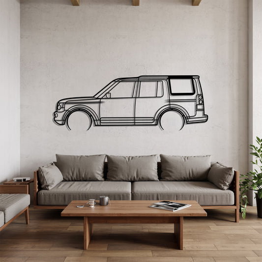 Discovery IV Detailed - Car Metal Silhouette Wall Art - Car Enthusiast Gift - Laser-cut Garage Decor