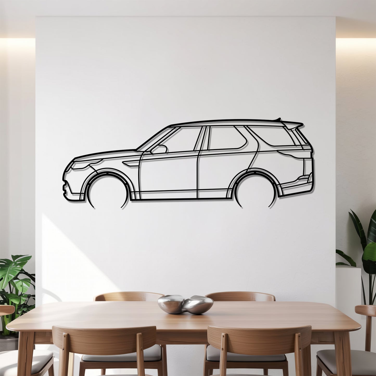 Discovery V Detailed - Car Metal Silhouette Wall Art - Car Enthusiast Gift - Laser-cut Garage Decor
