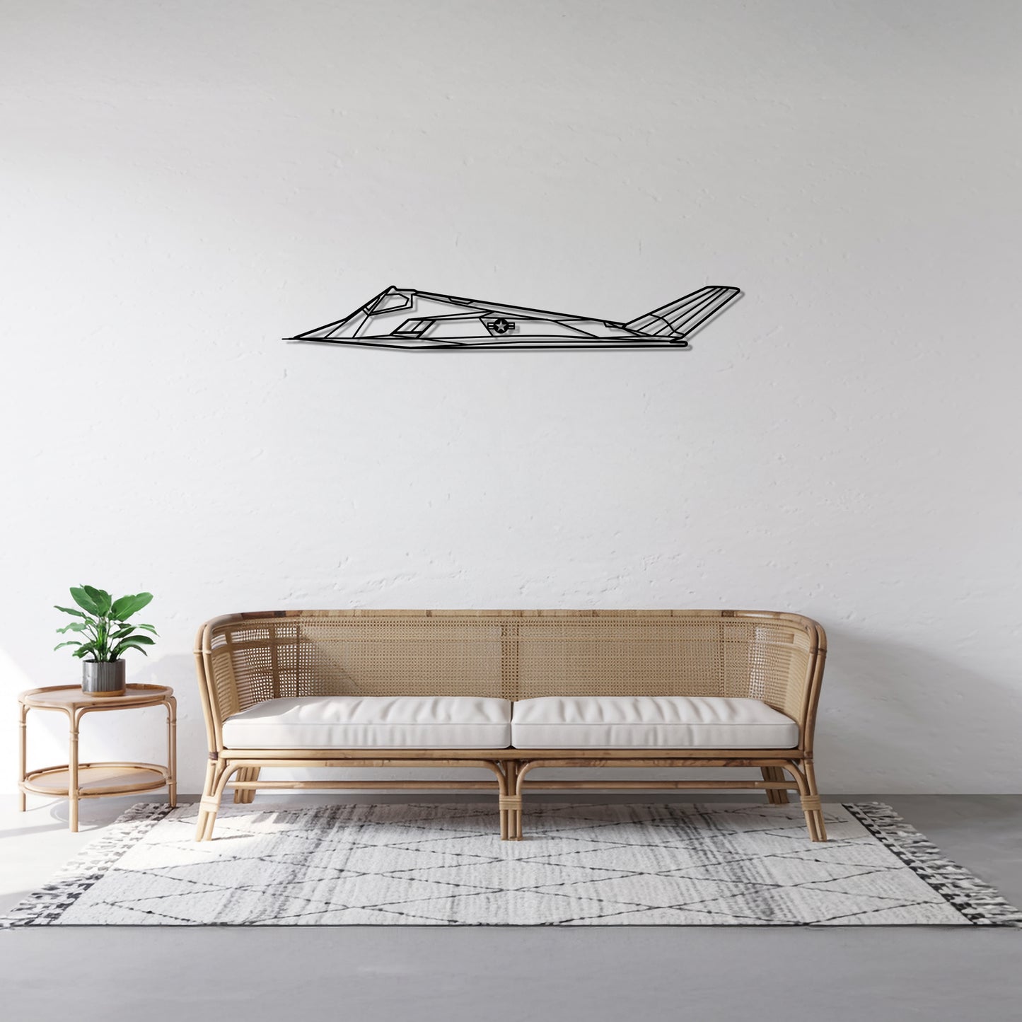 F-117 Nighthawk - Metal Wall Art