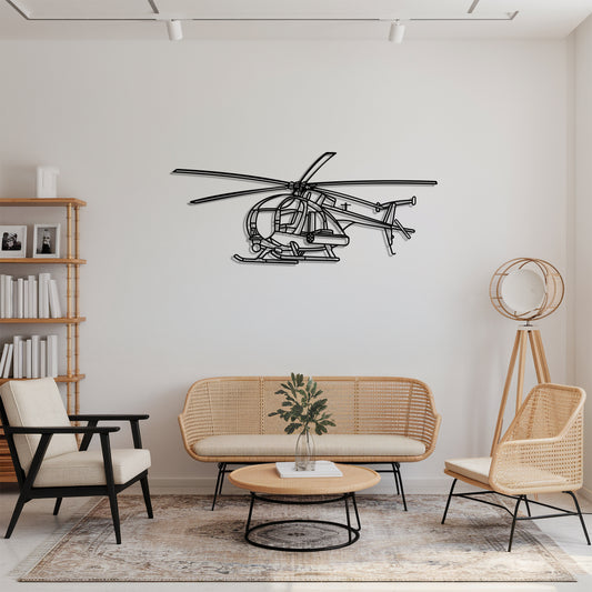 MH-16 Little Bird - Metal Wall Art