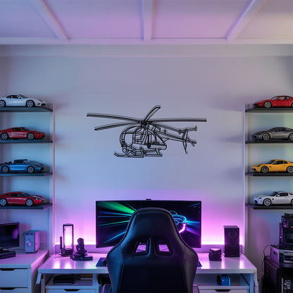 MH-16 Little Bird - Metal Wall Art