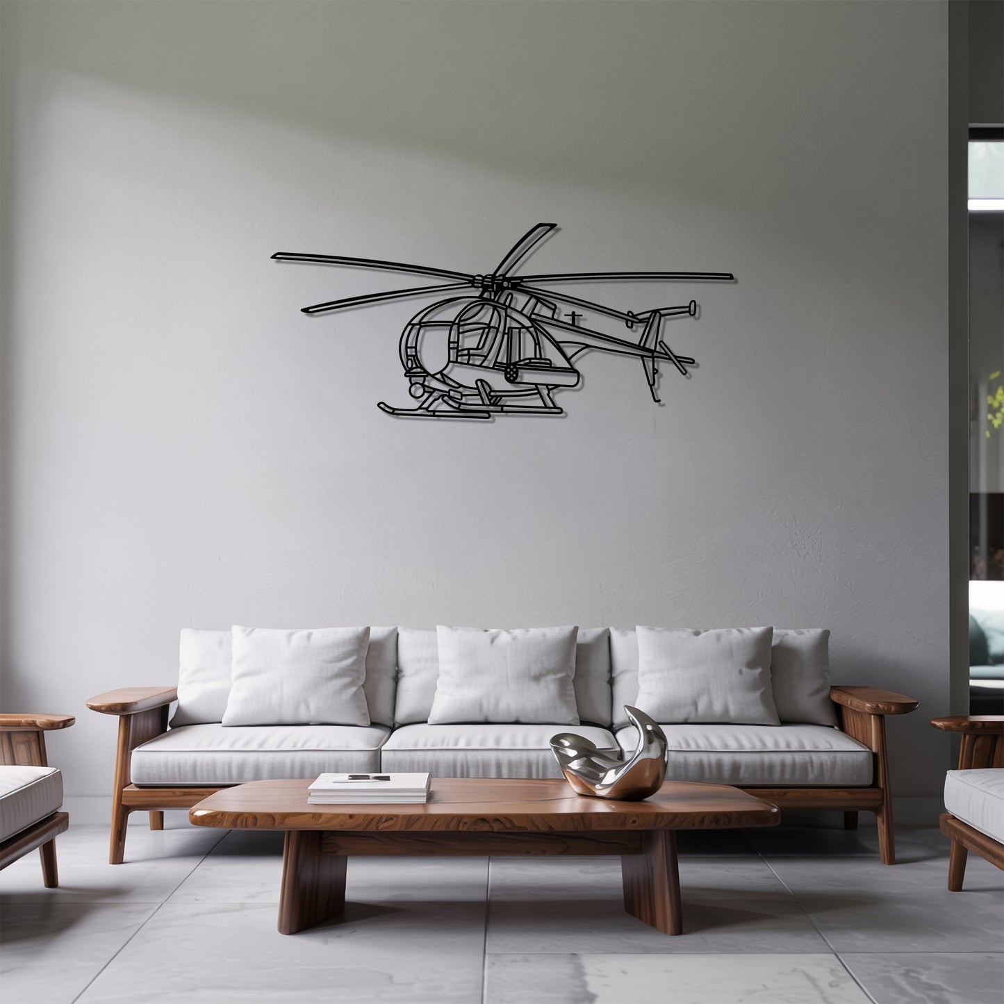 MH-16 Little Bird - Metal Wall Art