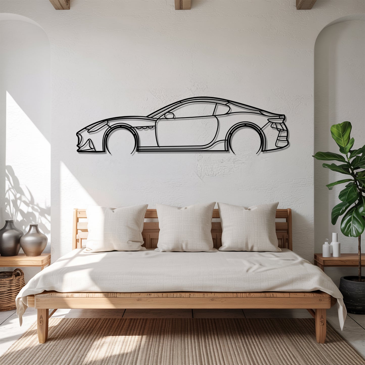 Granturismo Detailed - Car Metal Silhouette Wall Art - Car Enthusiast Gift - Laser-cut Garage Decor