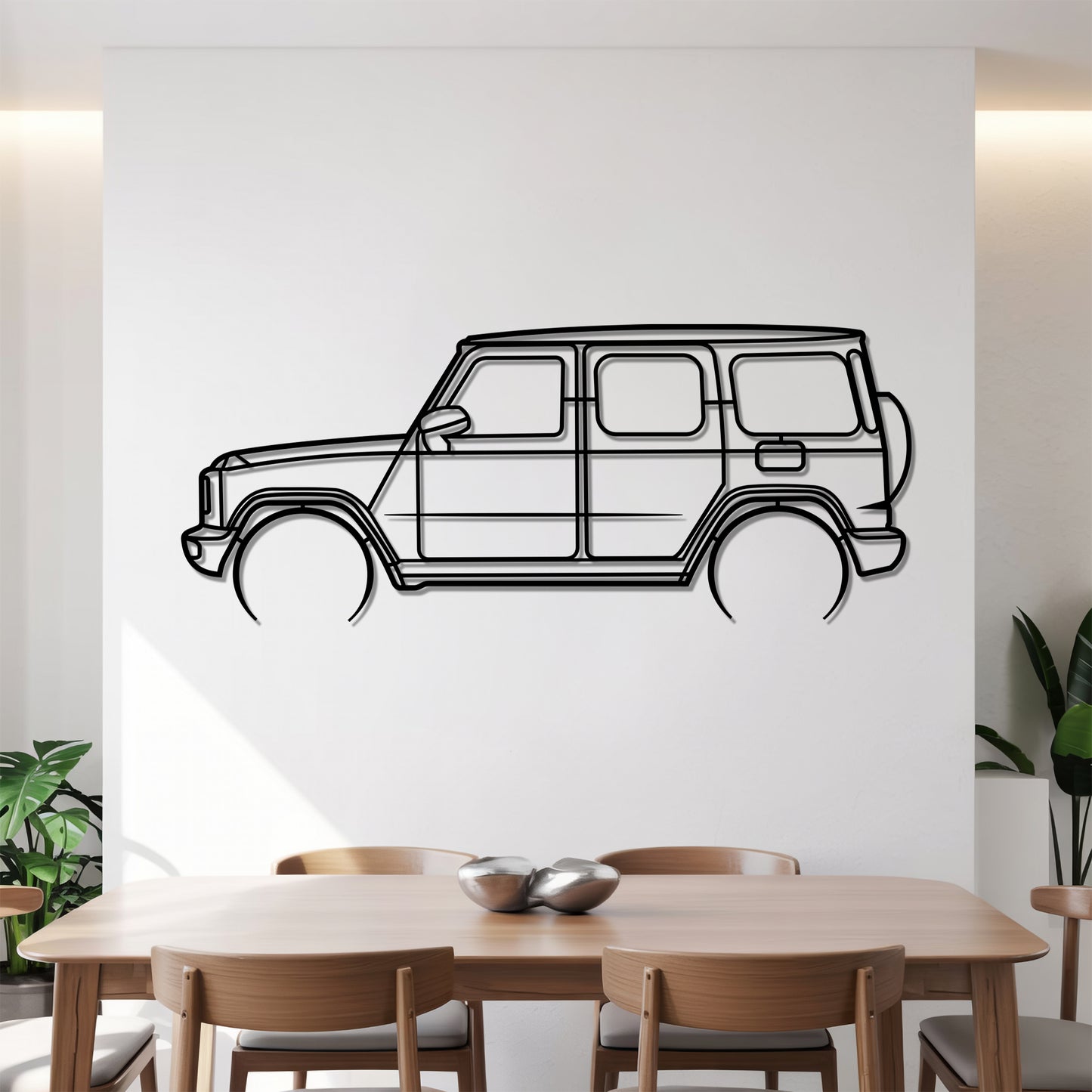 G-class Detailed - Car Metal Silhouette Wall Art - Car Enthusiast Gift - Laser-cut Garage Decor