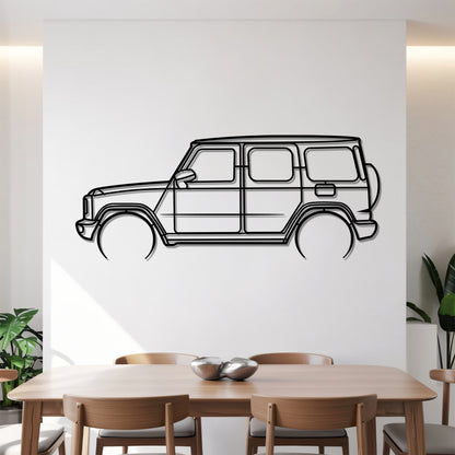 G-class Detailed - Car Metal Silhouette Wall Art - Car Enthusiast Gift - Laser-cut Garage Decor