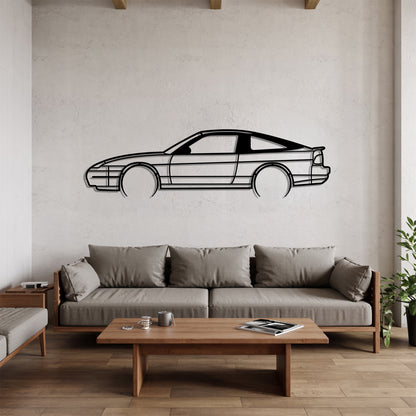 200SX Detailed - Car Metal Silhouette Wall Art - Car Enthusiast Gift - Laser-cut Garage Decor