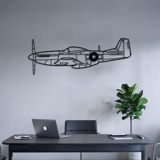P-51 Mustang - Metal Wall Art