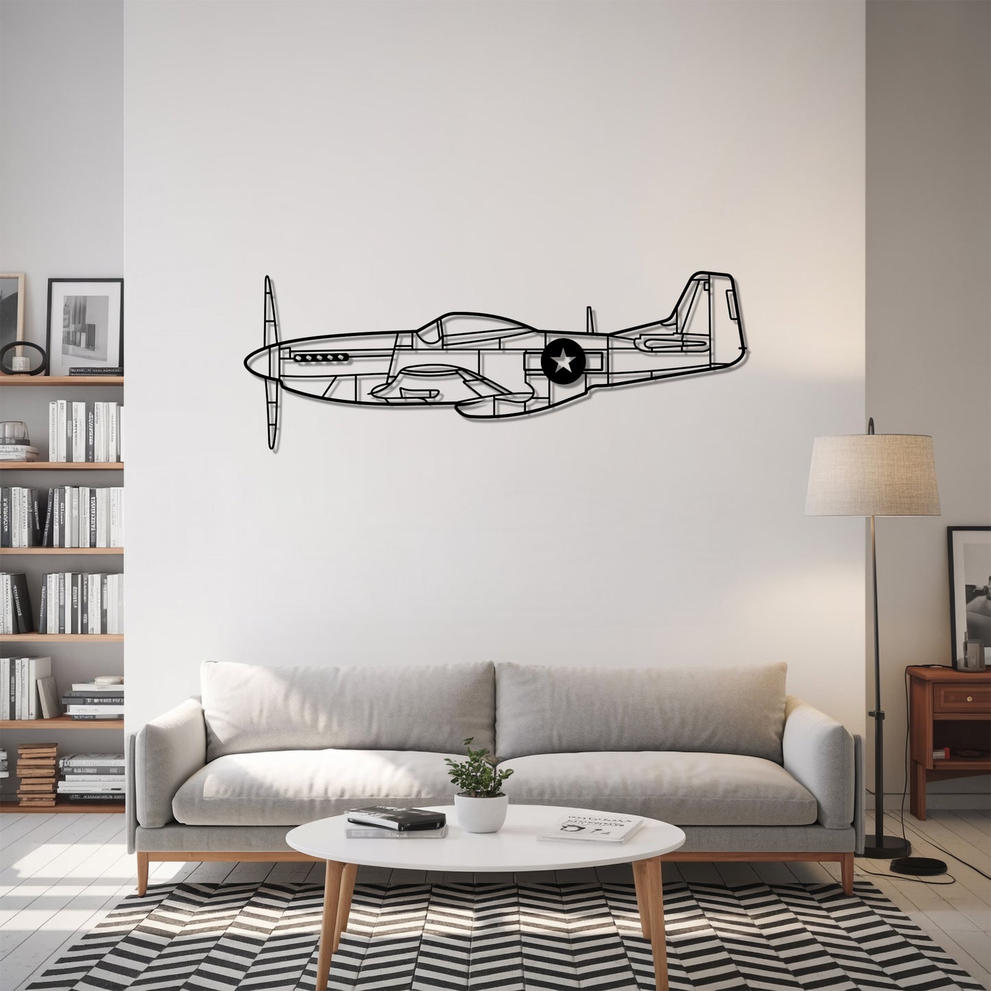 P-51 Mustang - Metal Wall Art