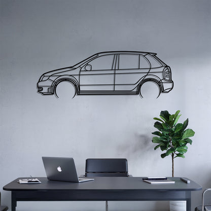 Fabia I Detailed - Car Metal Silhouette Wall Art - Car Enthusiast Gift - Laser-cut Garage Decor