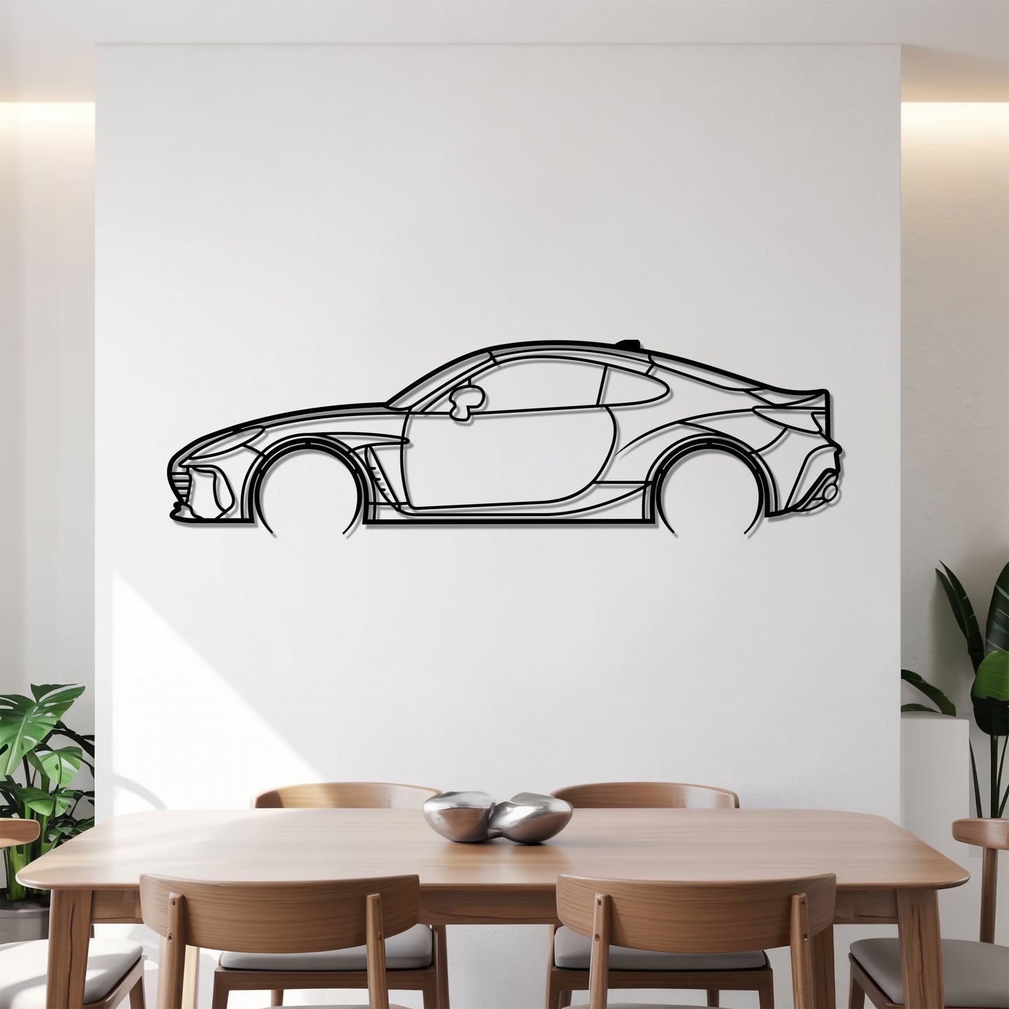 BRZ 2021 Detailed - Car Metal Silhouette Wall Art - Car Enthusiast Gift - Laser-cut Garage Decor