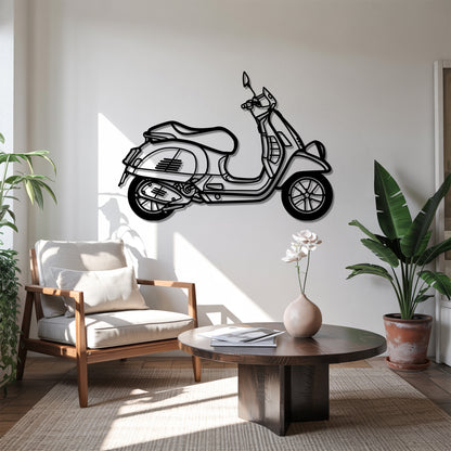 GTS 300 Detailed - Motorcycle Metal Silhouette Wall Art - Bikers Gift - Garage Decor