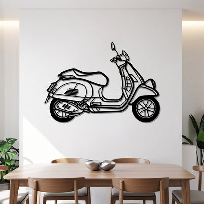 GTS 300 Detailed - Motorcycle Metal Silhouette Wall Art - Bikers Gift - Garage Decor