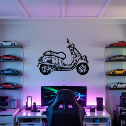 GTS 300 Detailed - Motorcycle Metal Silhouette Wall Art - Bikers Gift - Garage Decor