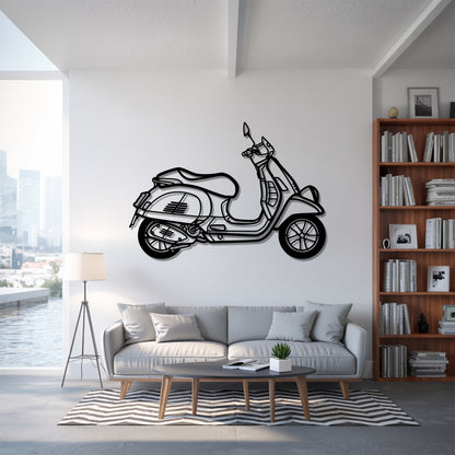 GTS 300 Detailed - Motorcycle Metal Silhouette Wall Art - Bikers Gift - Garage Decor