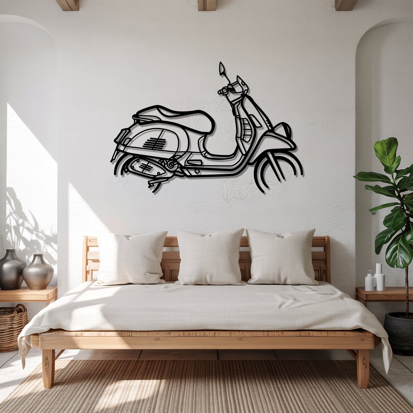 GTS 300 - Motorcycle Metal Silhouette Wall Art - Bikers Gift - Garage Decor