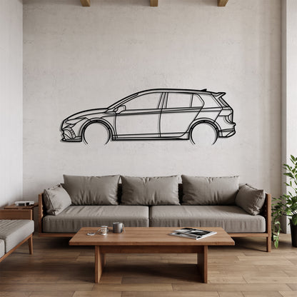 Golf VIII R Detailed - Car Metal Silhouette Wall Art - Car Enthusiast Gift - Laser-cut Garage Decor