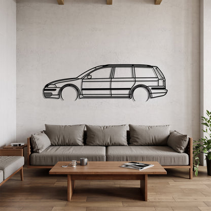 Passat B5 Variant Detailed - Car Metal Silhouette Wall Art - Car Enthusiast Gift - Laser-cut Garage Decor