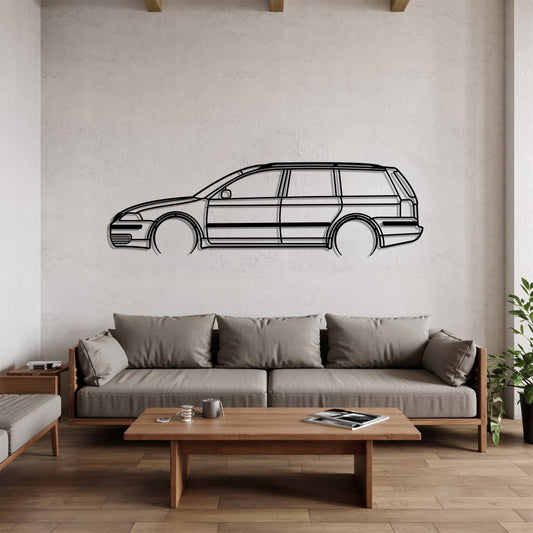 Passat B5 Variant Detailed - Car Metal Silhouette Wall Art - Car Enthusiast Gift - Laser-cut Garage Decor