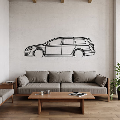 Passat B6 Variant Detailed - Car Metal Silhouette Wall Art - Car Enthusiast Gift - Laser-cut Garage Decor
