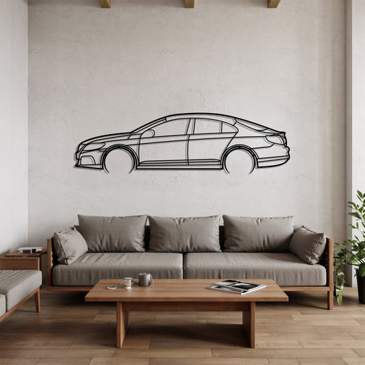 Passat CC Detailed - Car Metal Silhouette Wall Art - Car Enthusiast Gift - Laser-cut Garage Decor