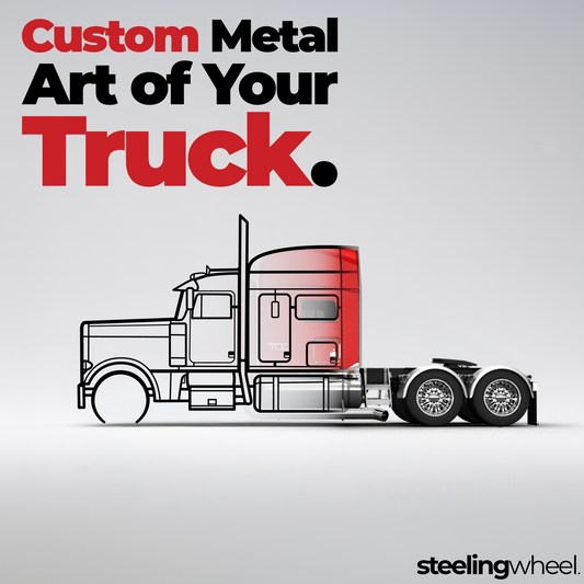 Custom Truck Silhouette - Metal Wall Art